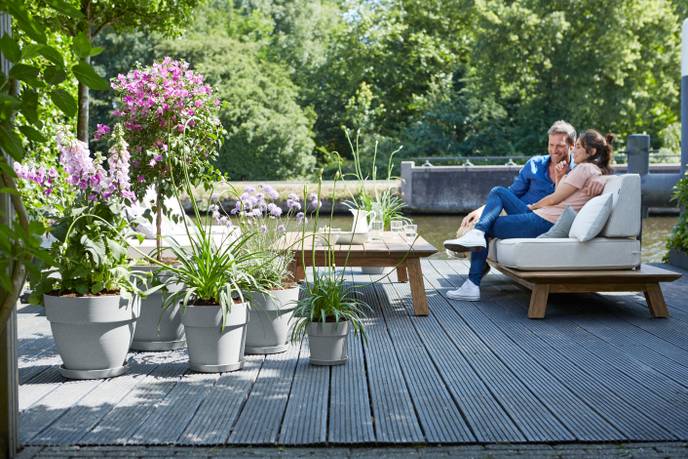 vibia campana round 20cm living concrete